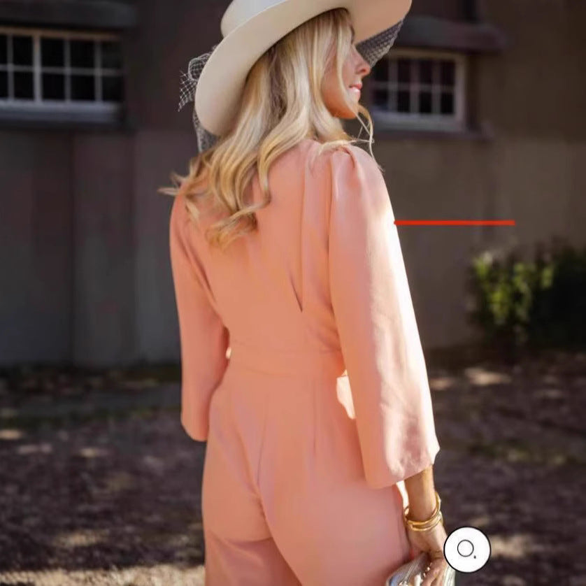 Women's Summer Fashion Temperament Slimming Casual Women's Jumpsuit/clothing
