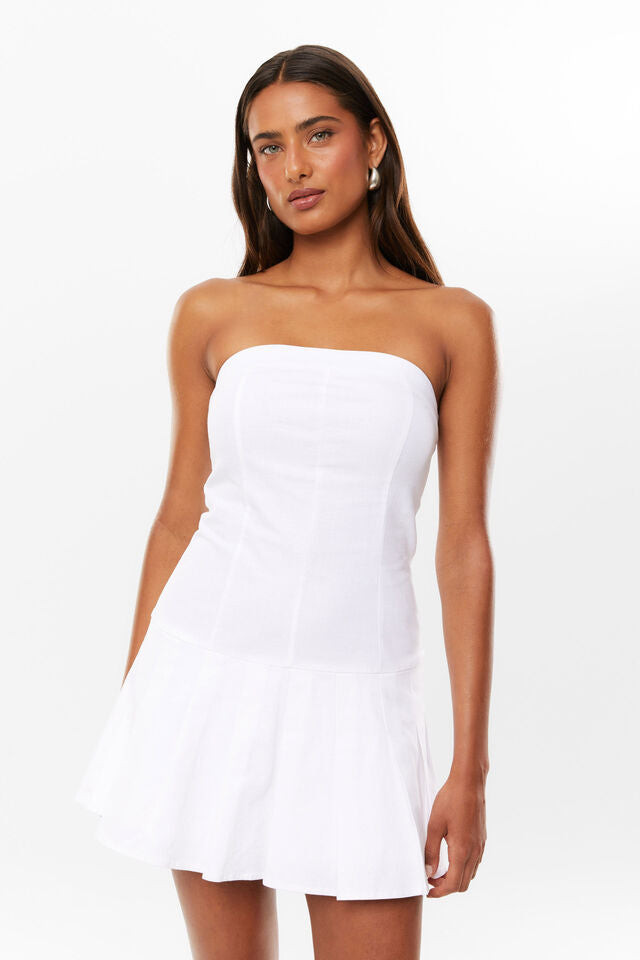 Women's Chest Summer Strapless Pleated Slim Fit Elegant Skirts
