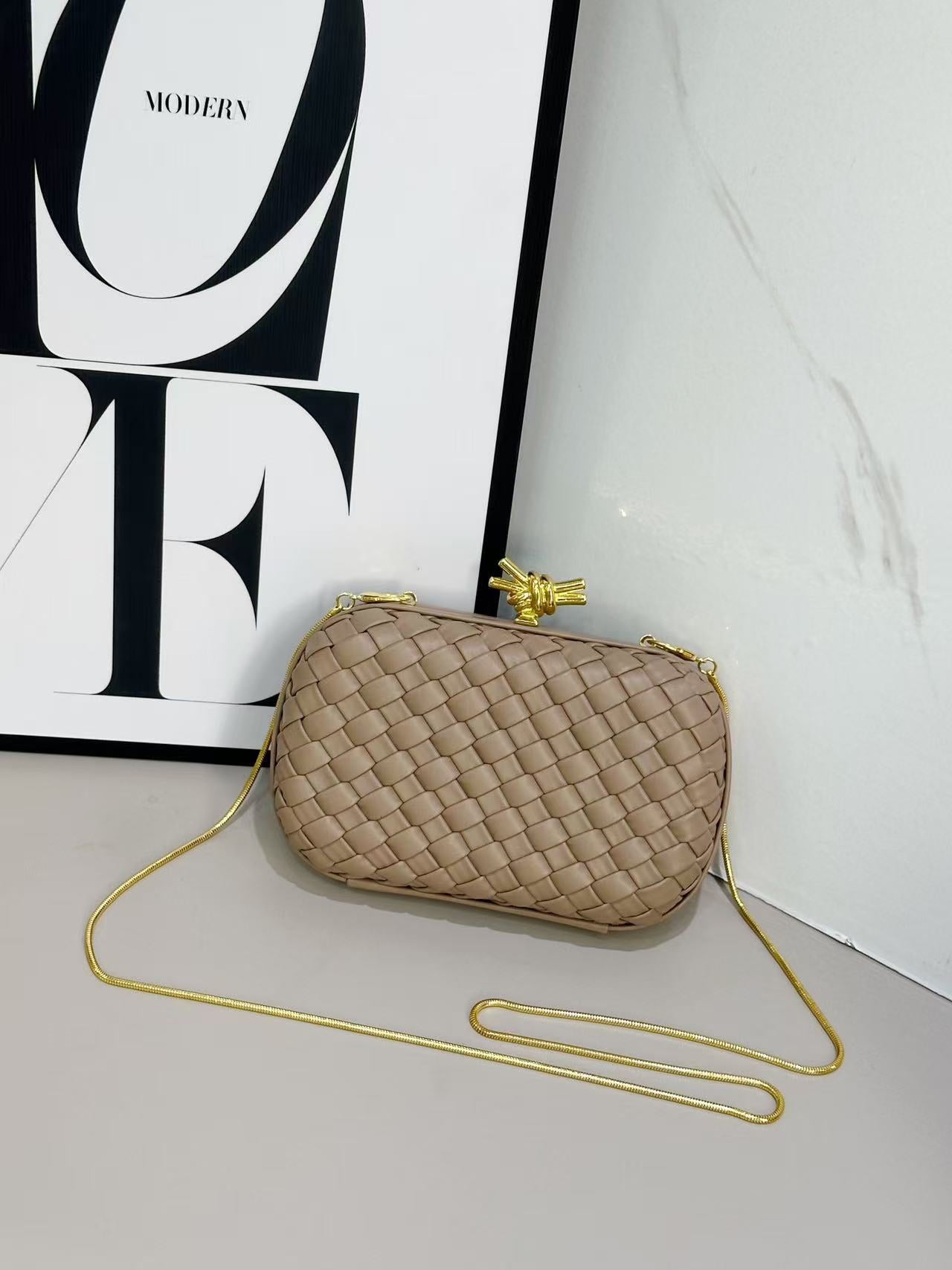 Dinner Woven Box Clutch Layer Leather Original Order Bags