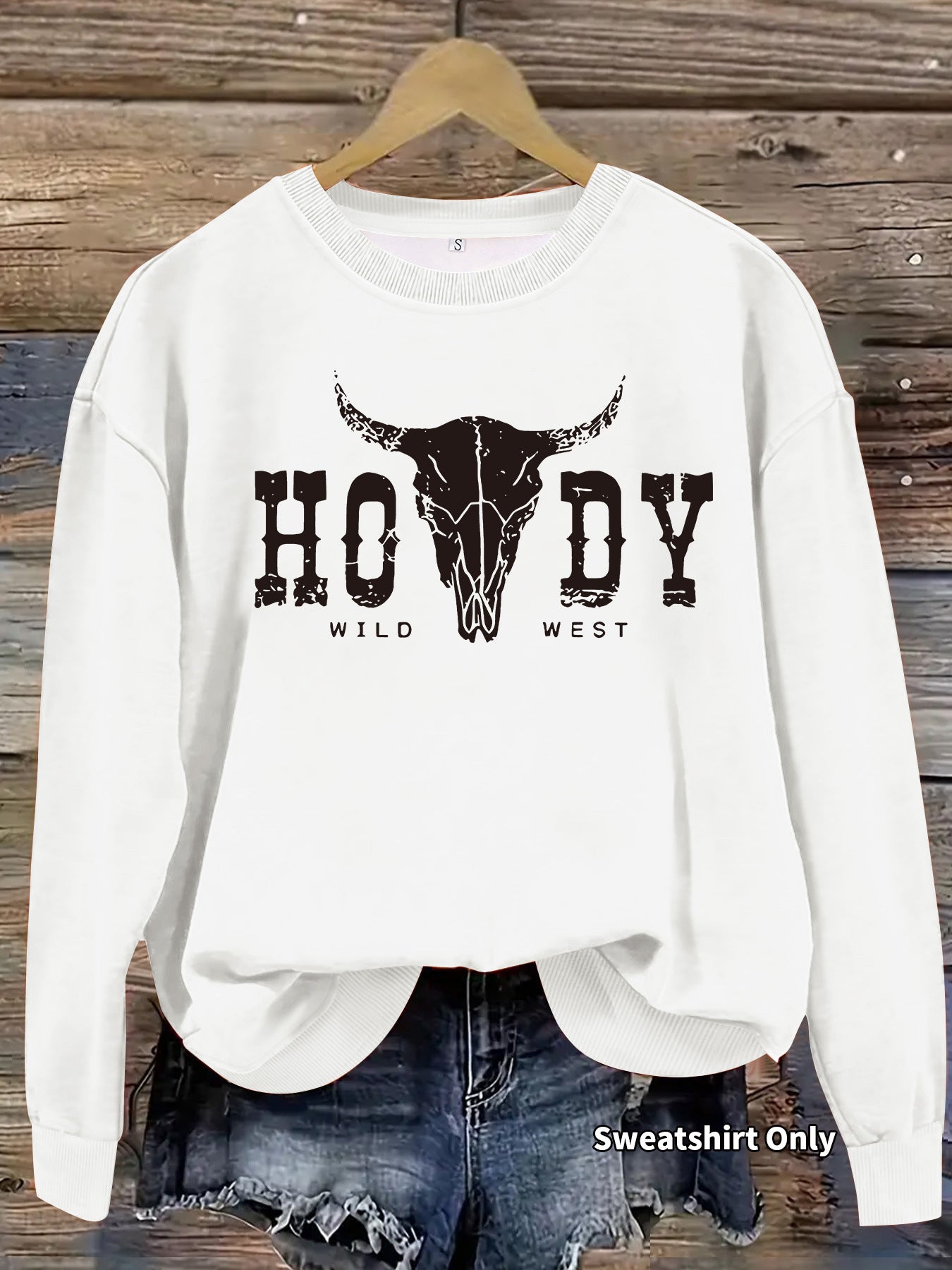 Women's Loose Casual Nomadic Cattle Printed Wear Sweaters