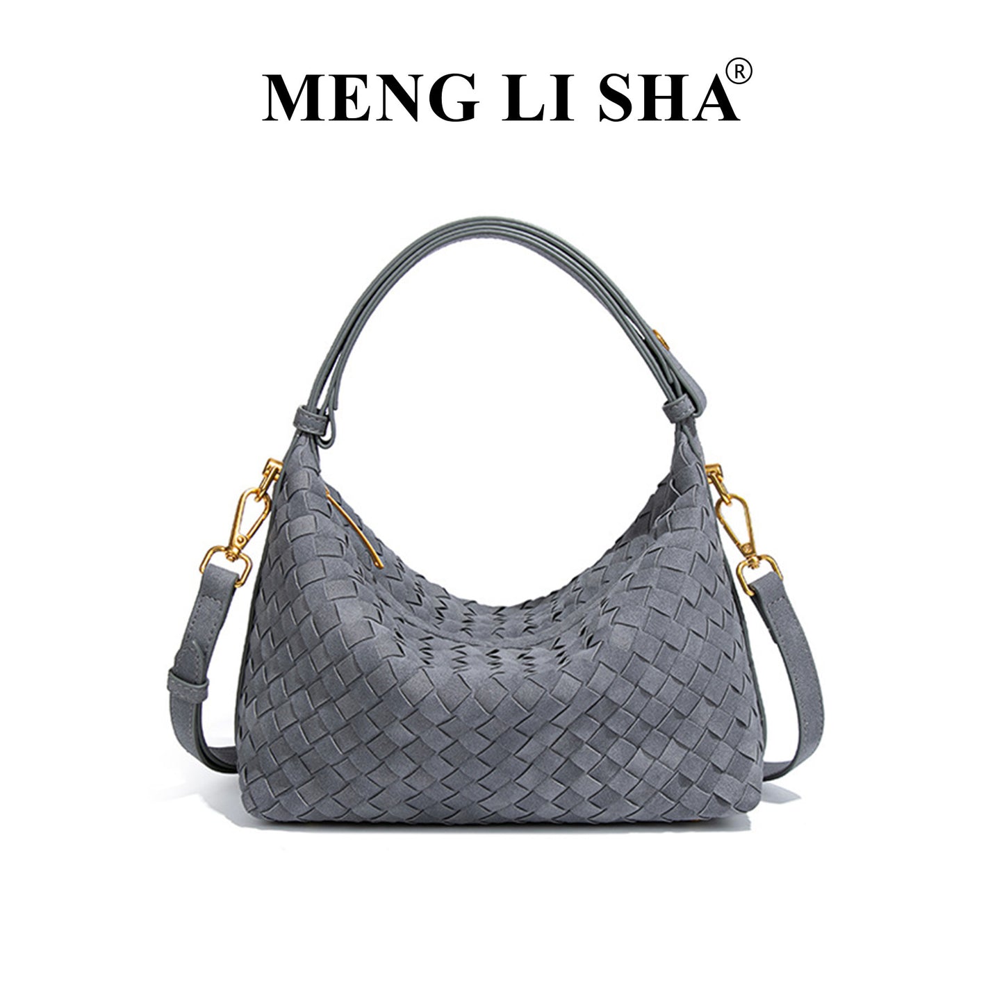 Women's Frosted Vintage Hand-woven Lunch Box Fashion Bags