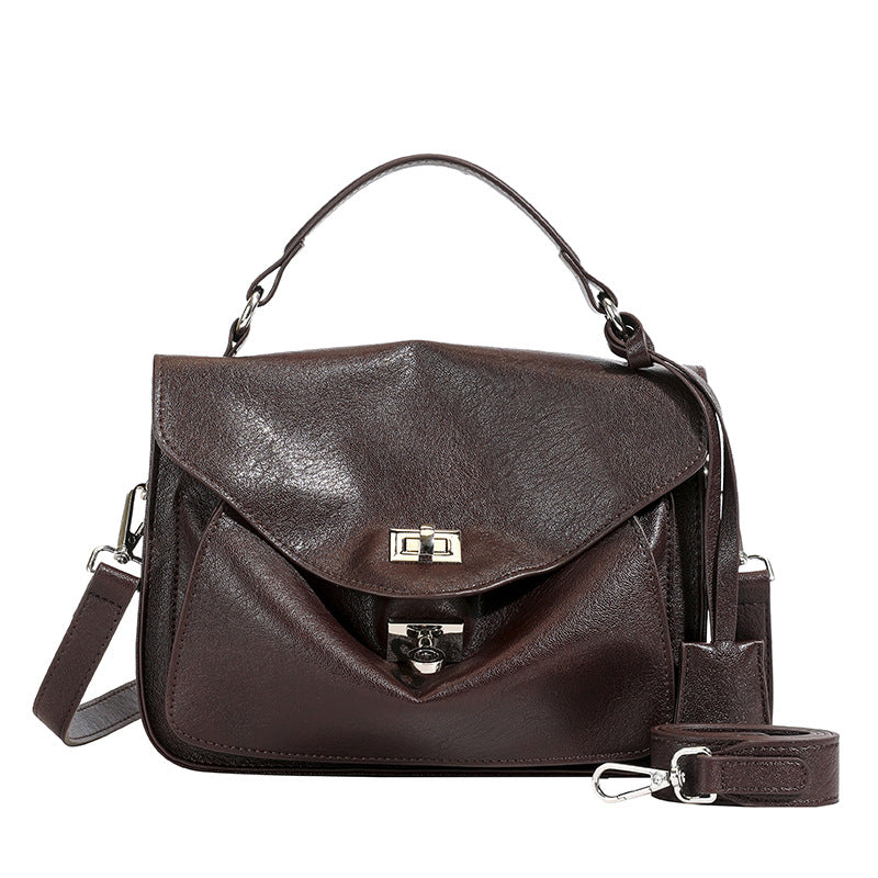 Women's Retro Fashion British Style Hand Large Small Square Bags