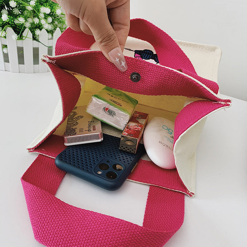 Women's Canvas Stylish Good Texture Simple Portable Handbags