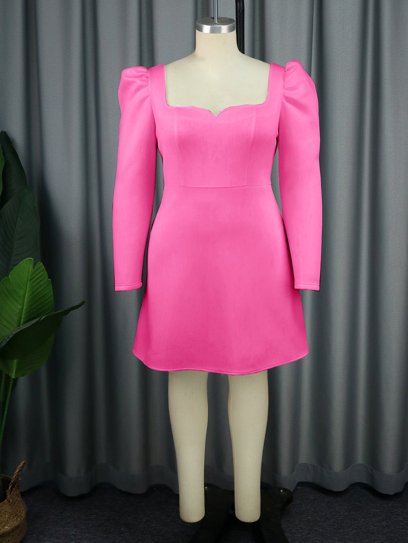 Collar Long Sleeve Dress Banquet Party Dresses