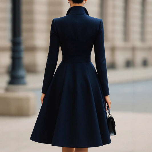 Women's Elegant Solid Color Large Pocket Dress Skirts