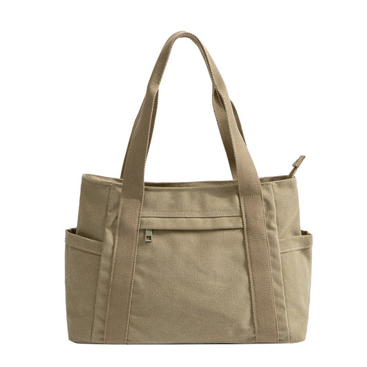 Women's Large Capacity Canvas Retro Simple Shoulder Bags