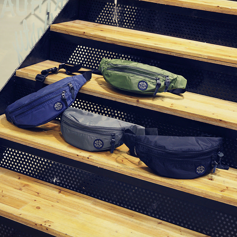 Men's Korean Style Trendy Water-repellent Cloth Cycling Men's Waist Packs