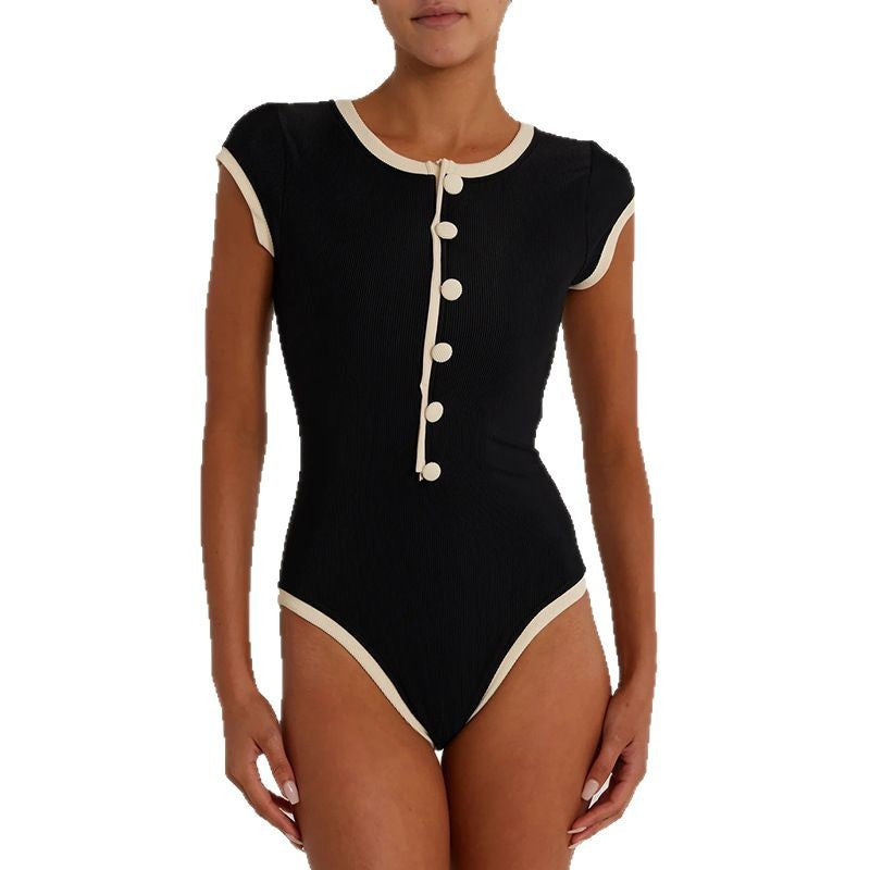 Women's Single-breasted Sexy Sleeveless Slim Fit Hot Women's Jumpsuit/clothing