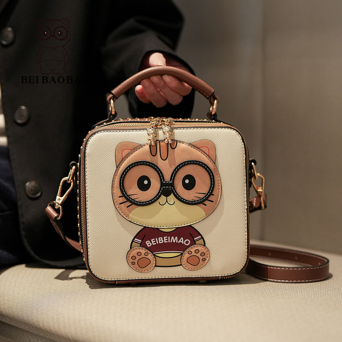 Source Simplicity Fashion Cuteness Box Portable Crossbody Bags