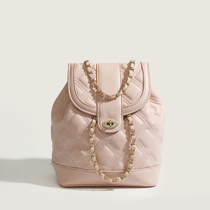 Women's Niche Diamond Pattern Korean Style Light Bags