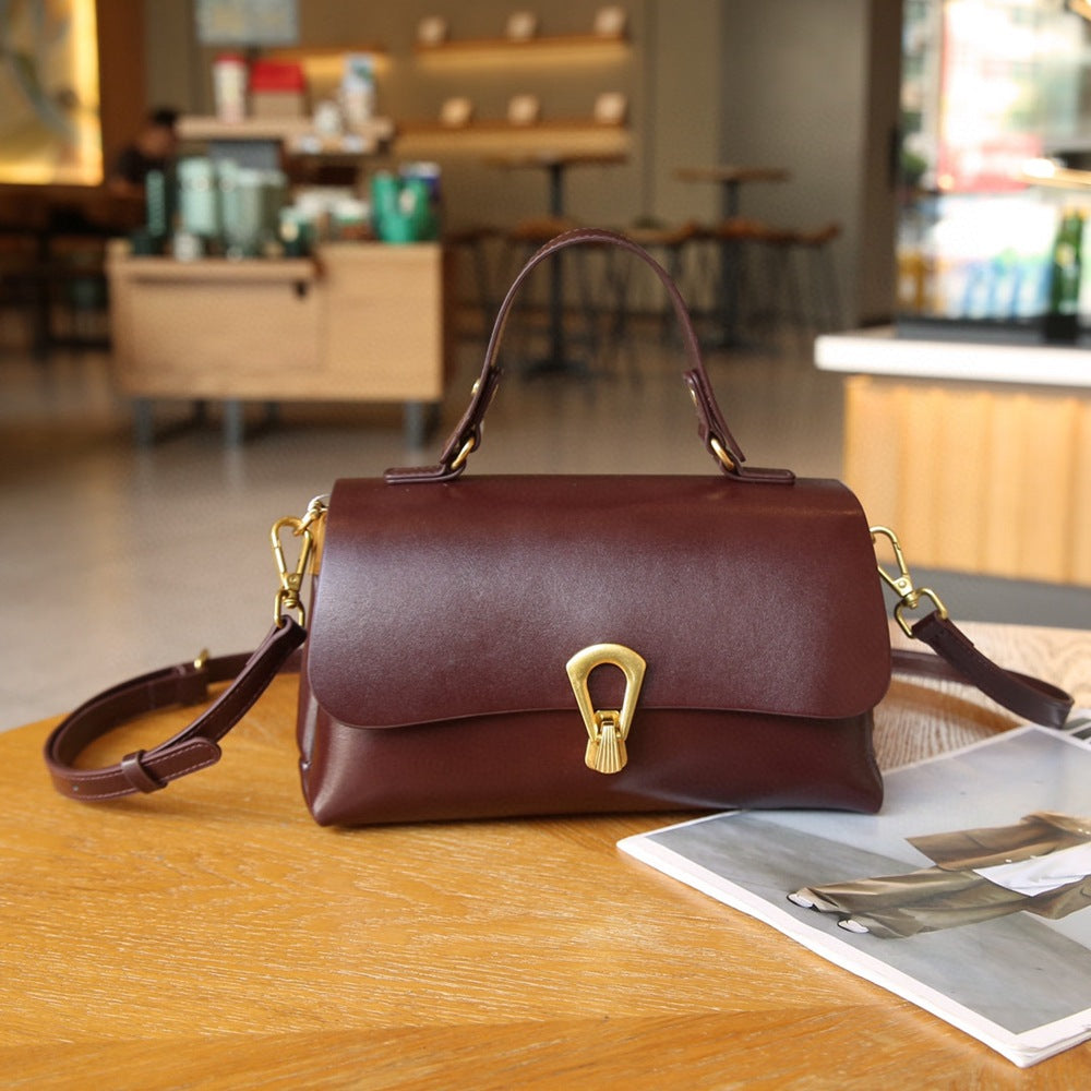 Beautiful Women's Genuine Leather Portable Vegetable Crossbody Bags
