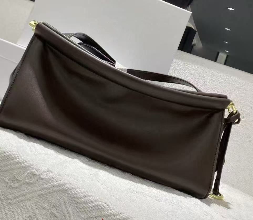 Graceful French Minority Underarm Genuine Leather Armpit Bags