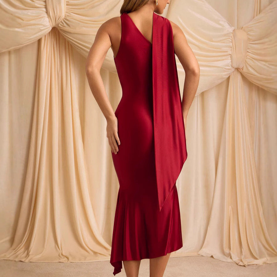Women's Summer Long Dress Elegant Sexy Backless Dresses