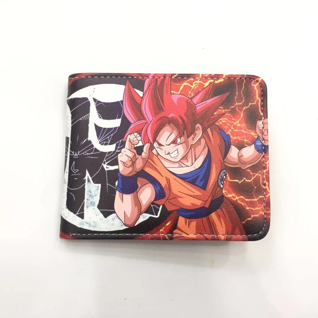 Dragon Ball Short Fold Super Leather Ladies Wallets
