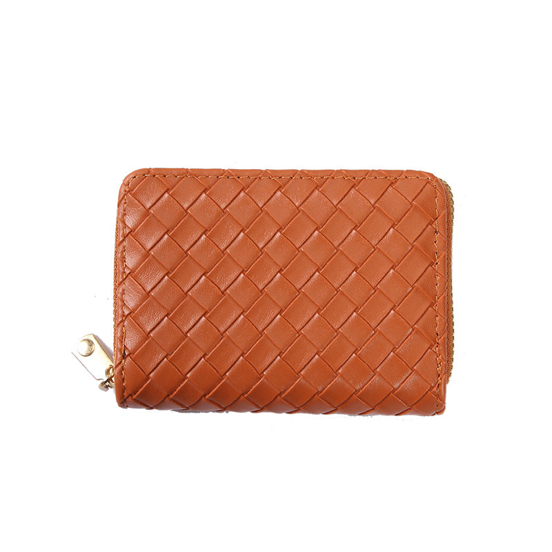 Simple Fashion Woven Expanding Large Capacity Card Holder