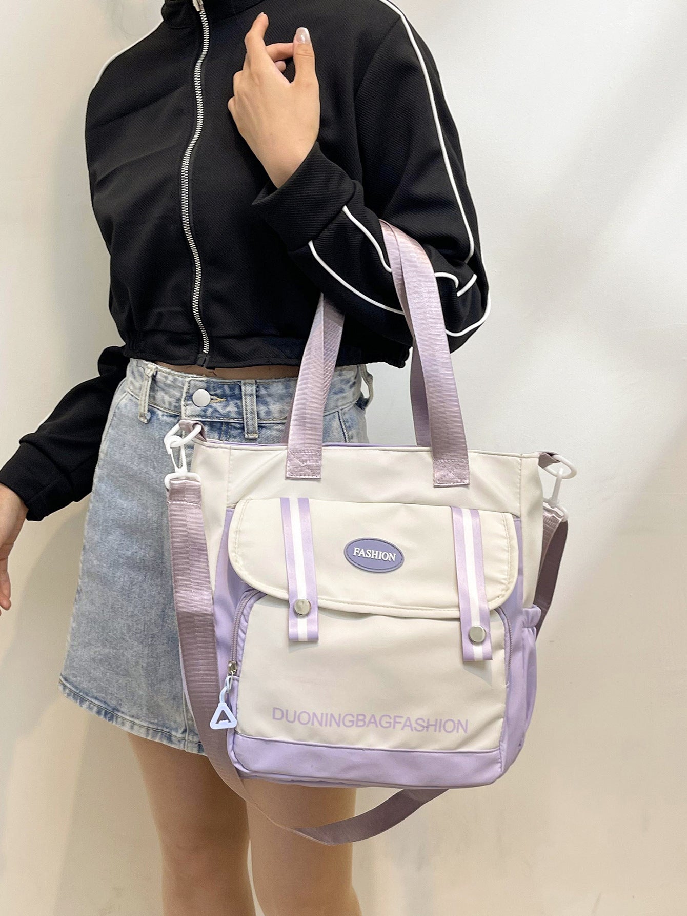Women's Korean Style Short Distance Large Capacity Tote Bags