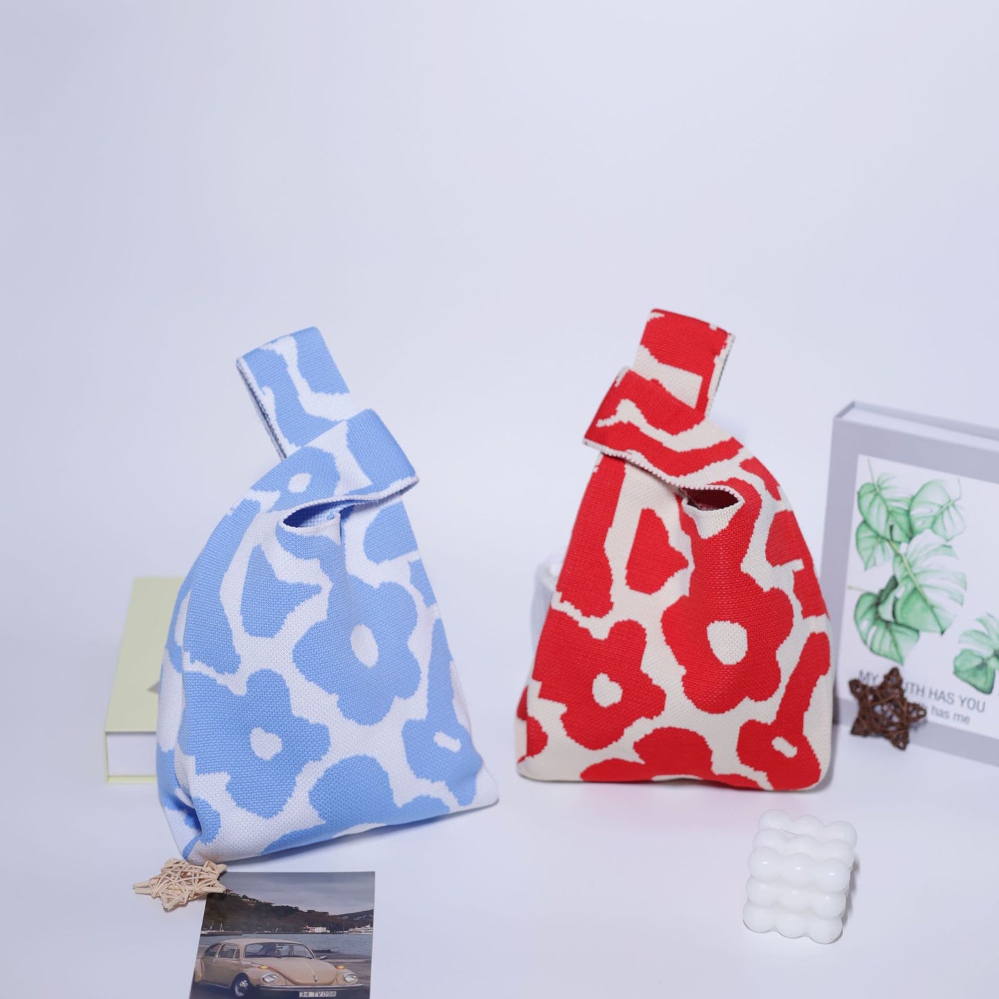 Women's Stylish Knitted Woven Vest Simple Handbags