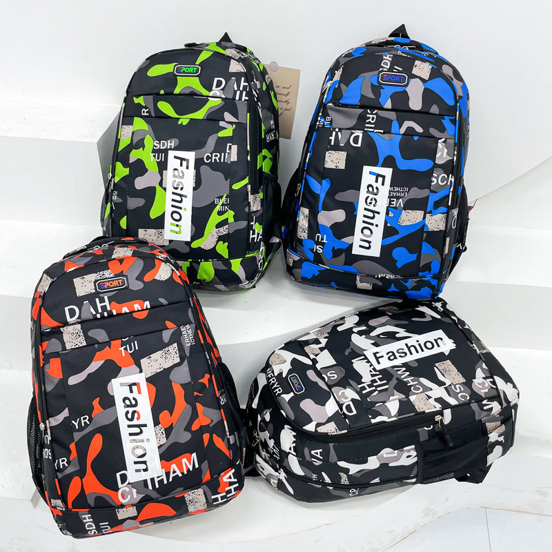 Attractive Large Capacity Oxford Camouflage Leisure Backpacks