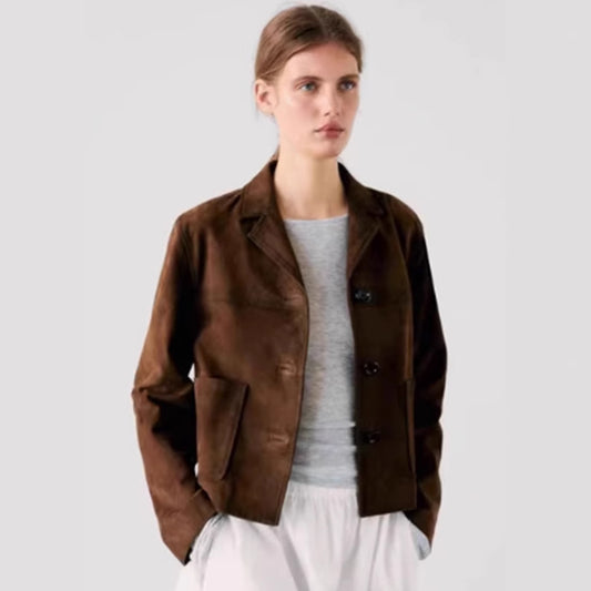 Women's New Versatile Street Fashion Suede Coats
