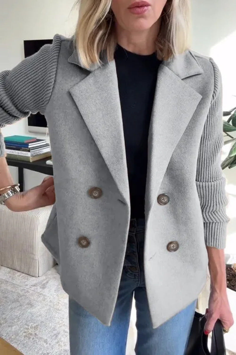 Popular Women's Spring Collar Casual Woolen Tops
