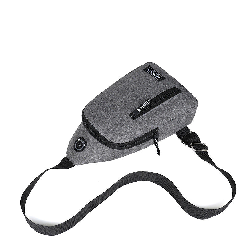 Men's Slouchy Durable Unique Oxford Cloth Men's Chest Bags