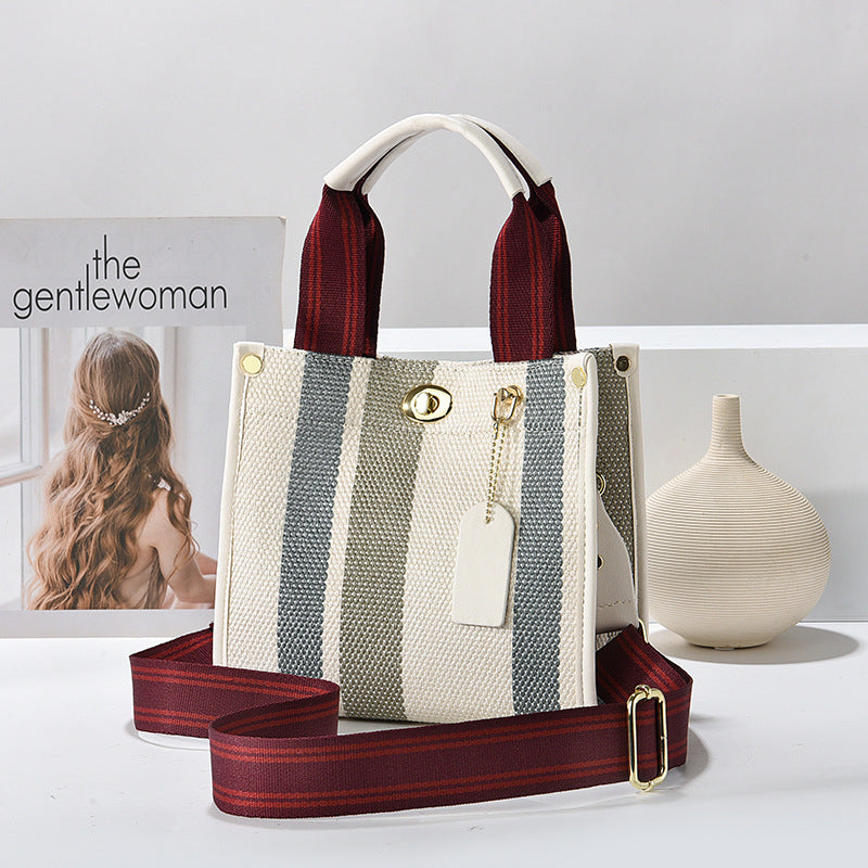 Women's Large Capacity Fashion Canvas Minimalism Hand Handbags