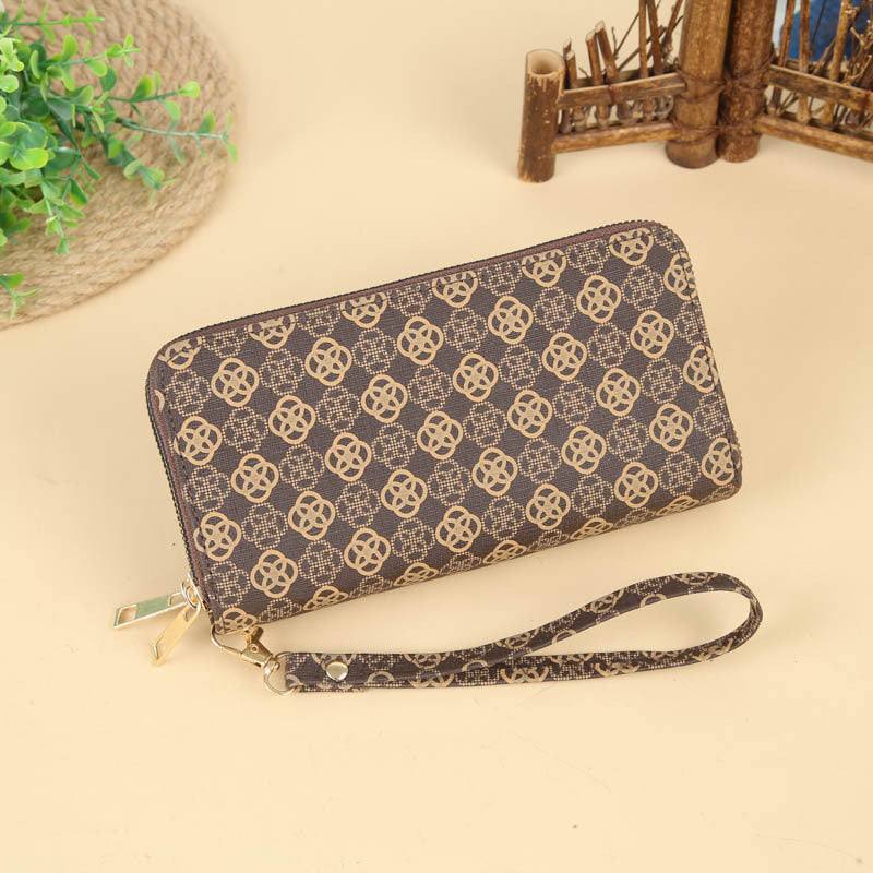 Long Large Capacity Double Zip Clutch Ladies Wallets