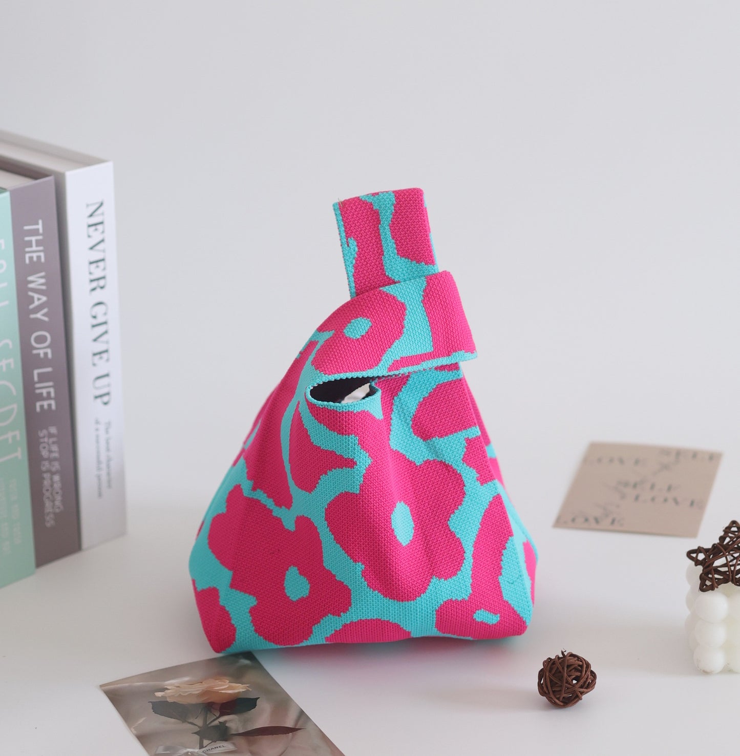 Women's Stylish Knitted Woven Vest Simple Handbags