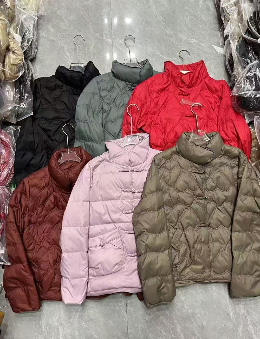 Chinese Style Retro Buckle Lightweight Down Female Jackets