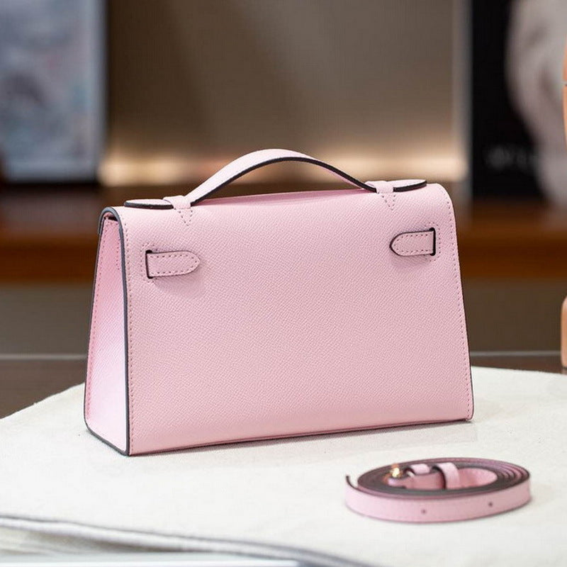 Women's Palm Print Cowhide Mini Generation Kelly Fashion Bags