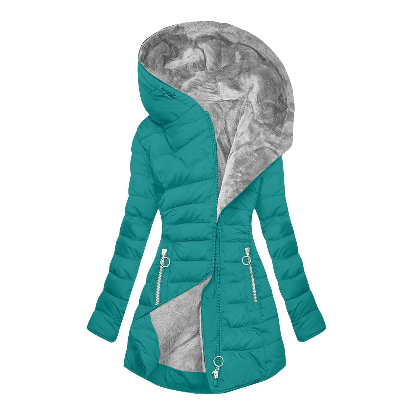 Women's Winter Warm Fur Collar Cotton Clothes Coats