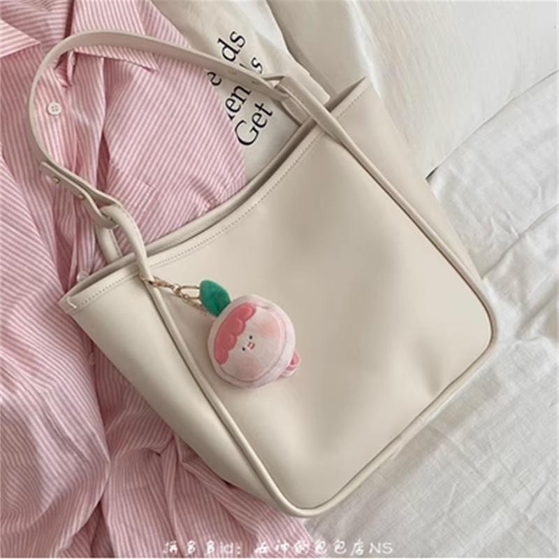 Large Capacity Female Trendy Pink Portable Shoulder Bags