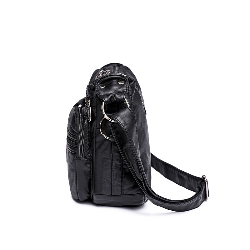 Women's Washed Leather Mother Fashionable Large Capacity Bags