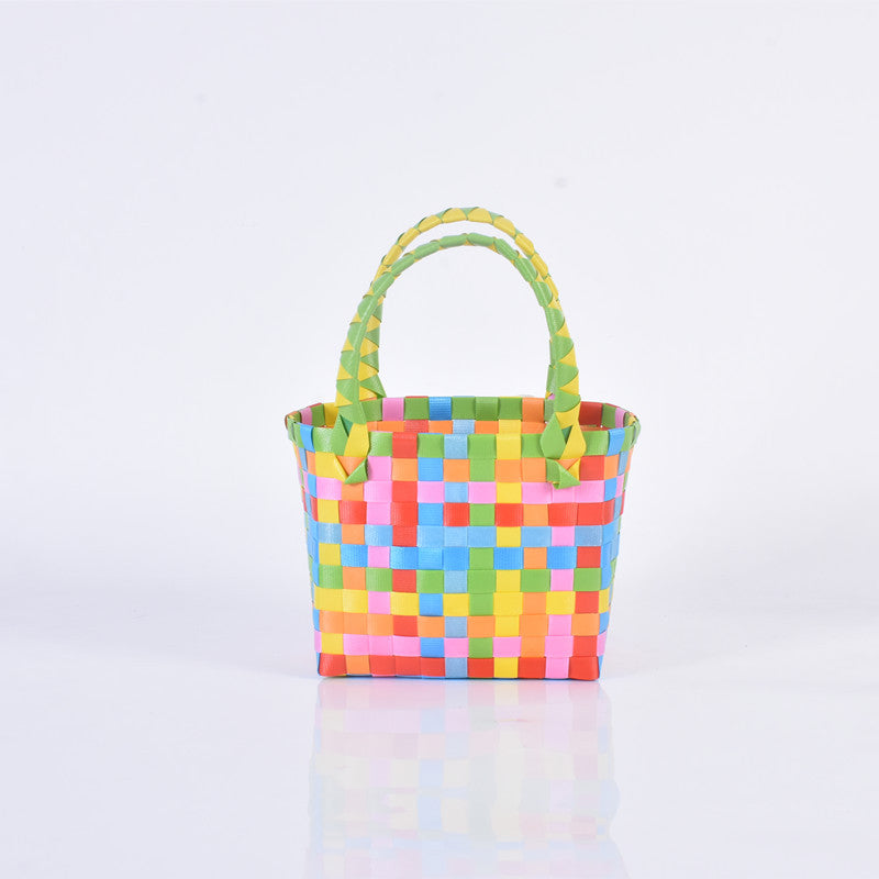 Women's Fried Street Woven Hand Gift Basket Handbags