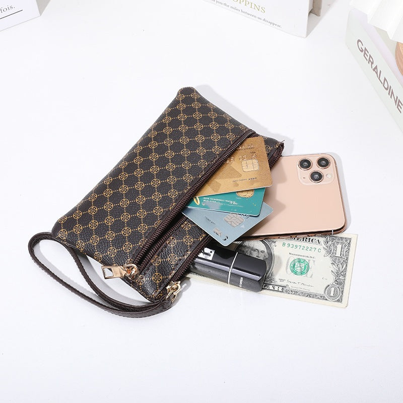 Women's Trendy Classic Presbyopic Pattern Mid-length Double Ladies Wallets