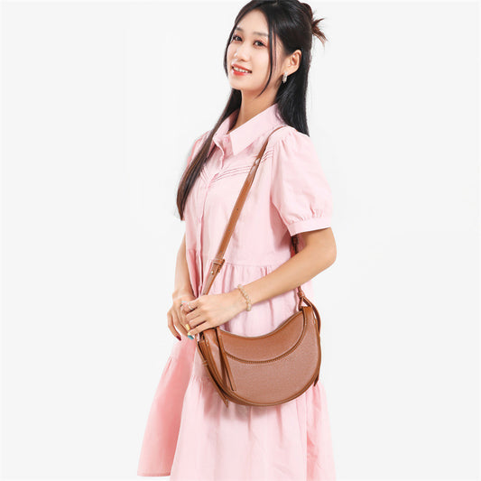 Women's Design Dumpling Selenodont Soft Leather High-grade Crossbody Bags
