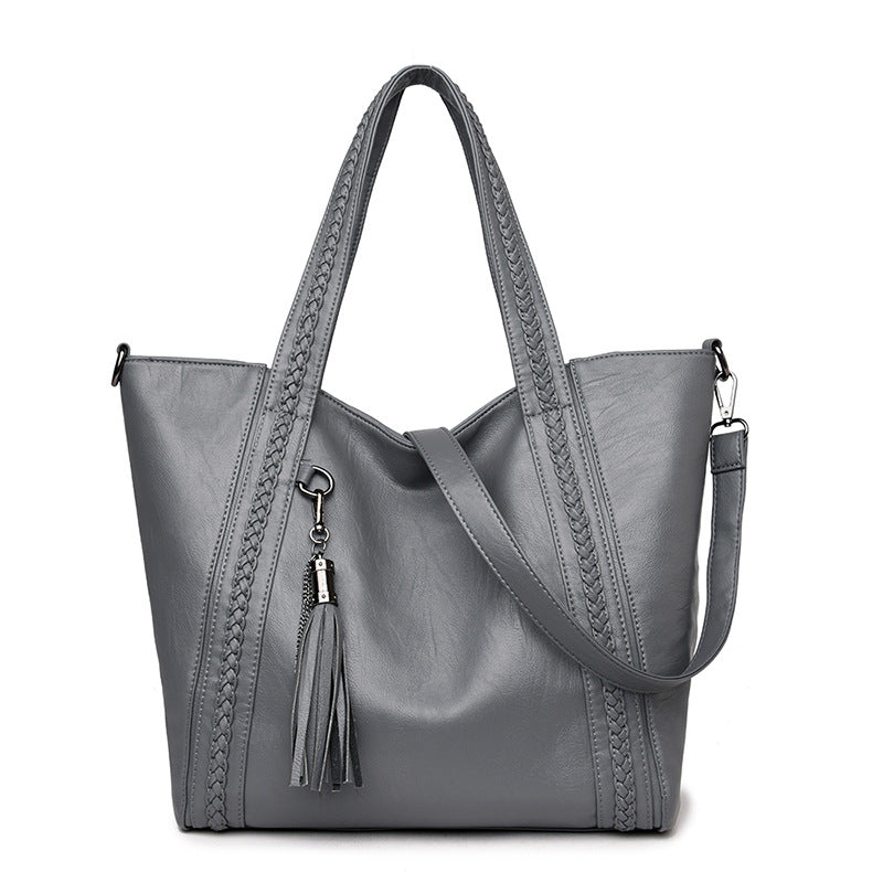 Women's Korean Simple Elegant Woven Mother Handbags