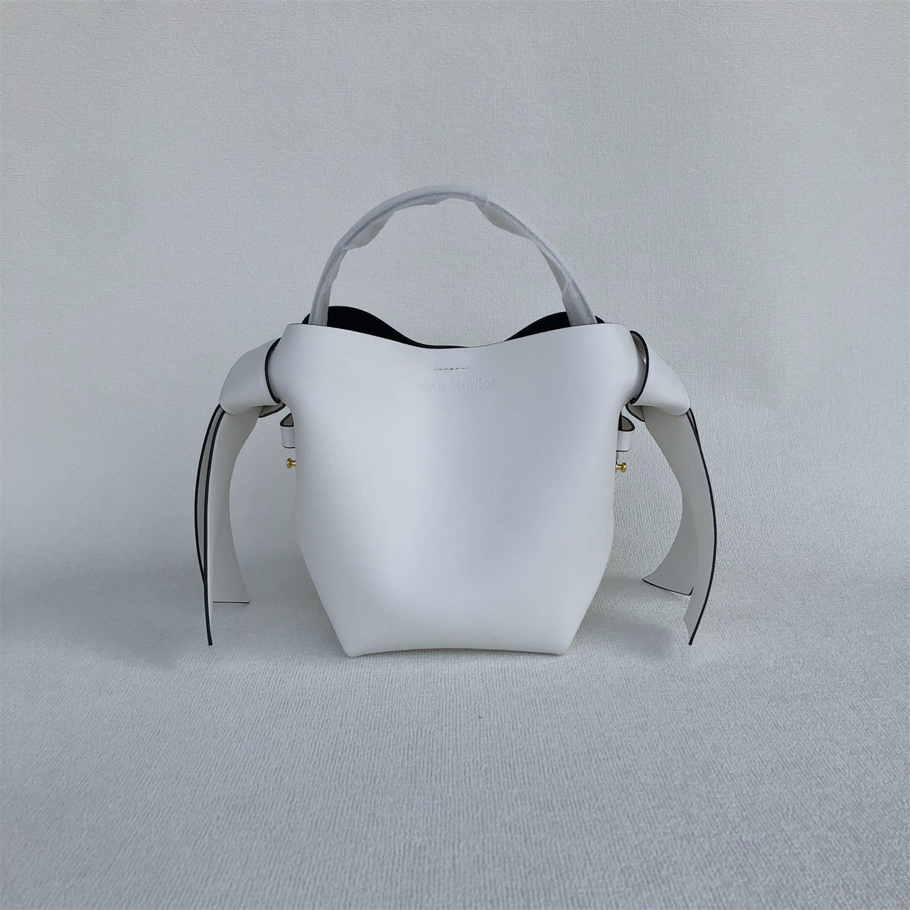 Fashion Women's Niche Cowhide Minimalist Bowknot Small Square Bags