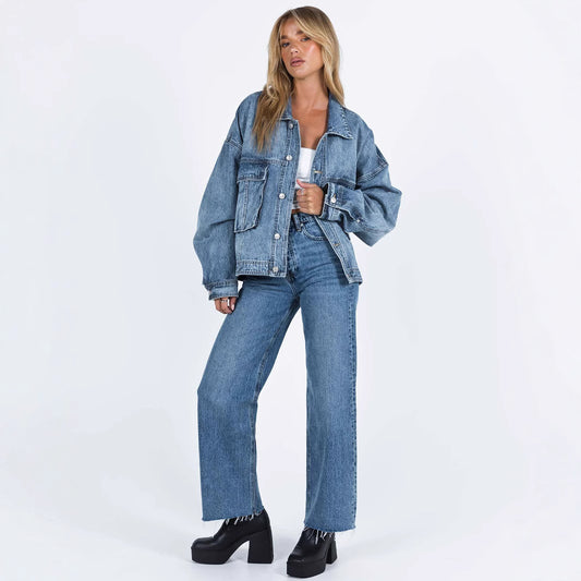 Versatile Three-dimensional Pocket Retro Classic Loose Jackets