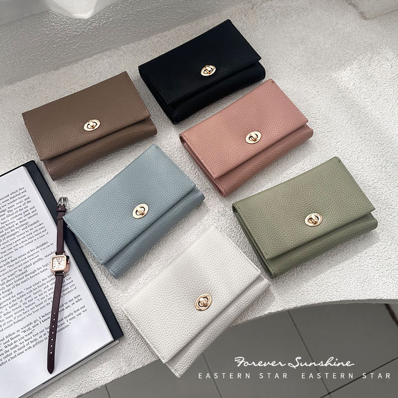 Women's Authentic Leather Tactile Feel Short Premium Ladies Wallets