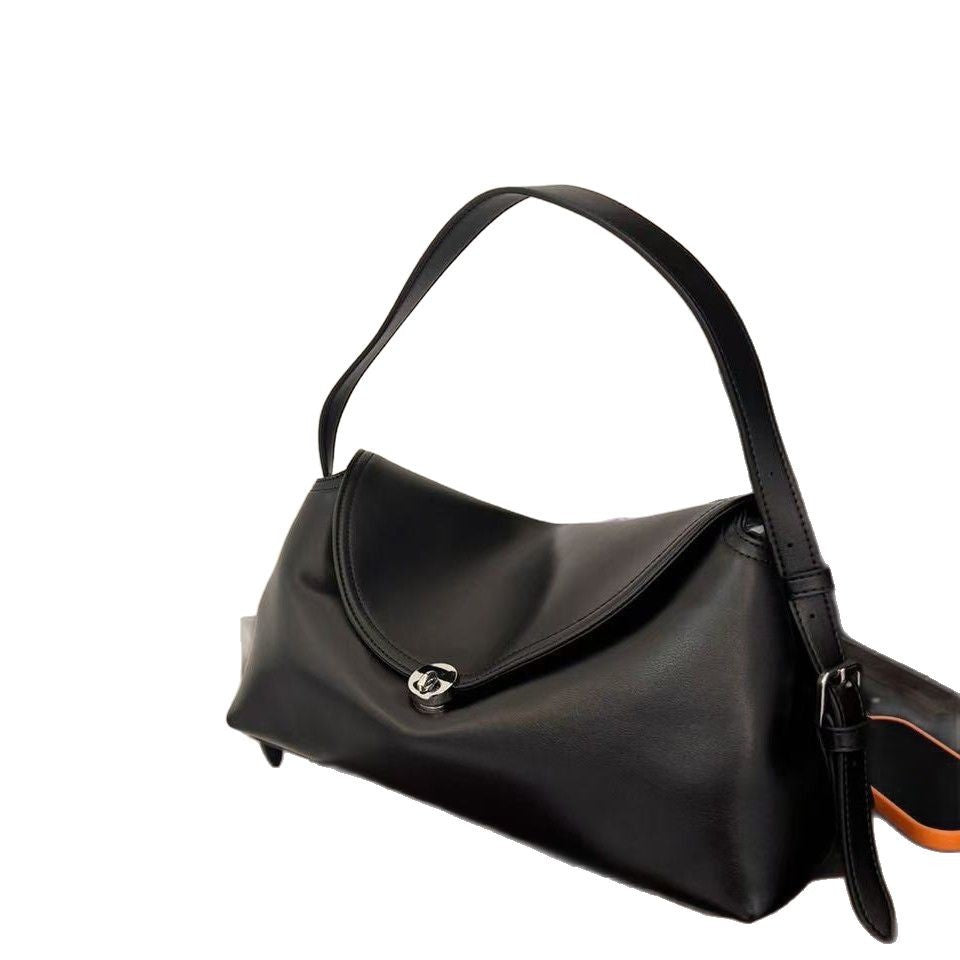 Pretty Trendy Women's Leather Versatile Large Lock