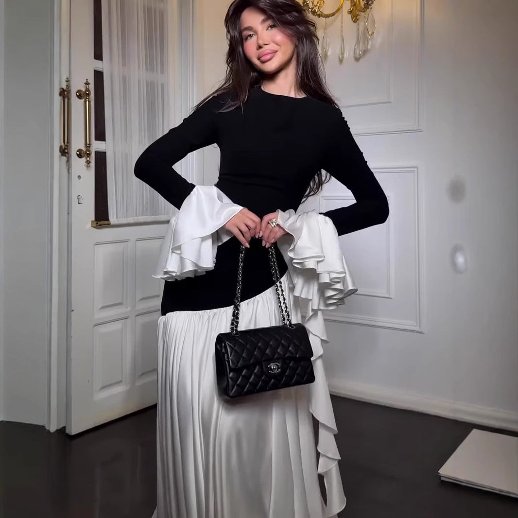 Women's Elegant Graceful Design Long Sleeve Dress Dresses