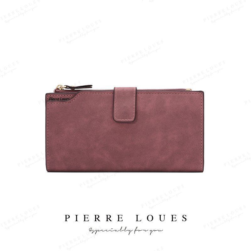 Women's Long High-grade Fashion Frosted Clutch Multifunctional Ladies Wallets