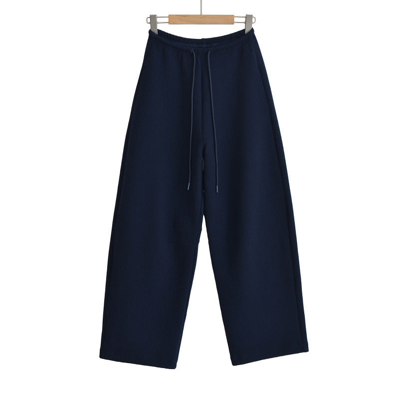 Women's Texture Curved Narrow Waist Banana Library Pants