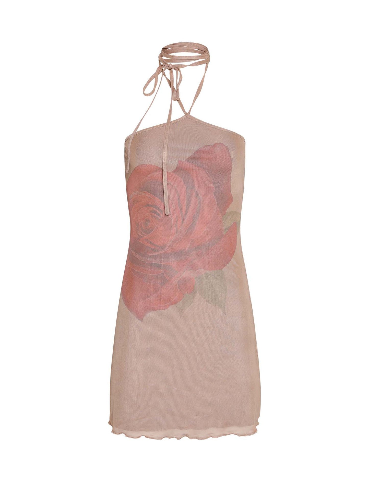 Classic Women's Sexy Hot Flower Halter Dress
