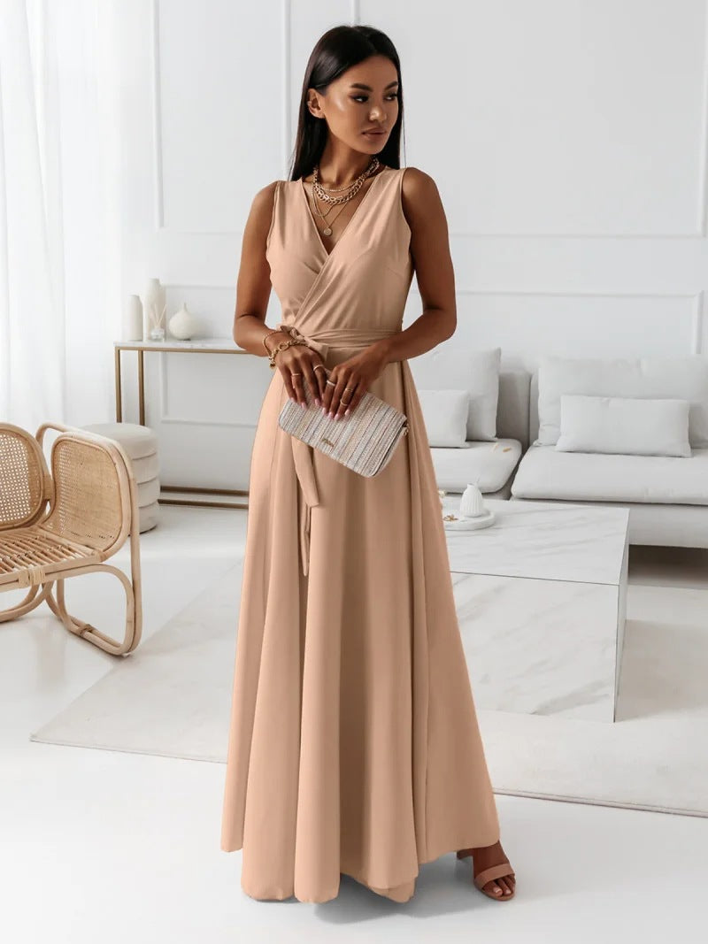 Glamorous Classic Women's Tied Party Long Dress
