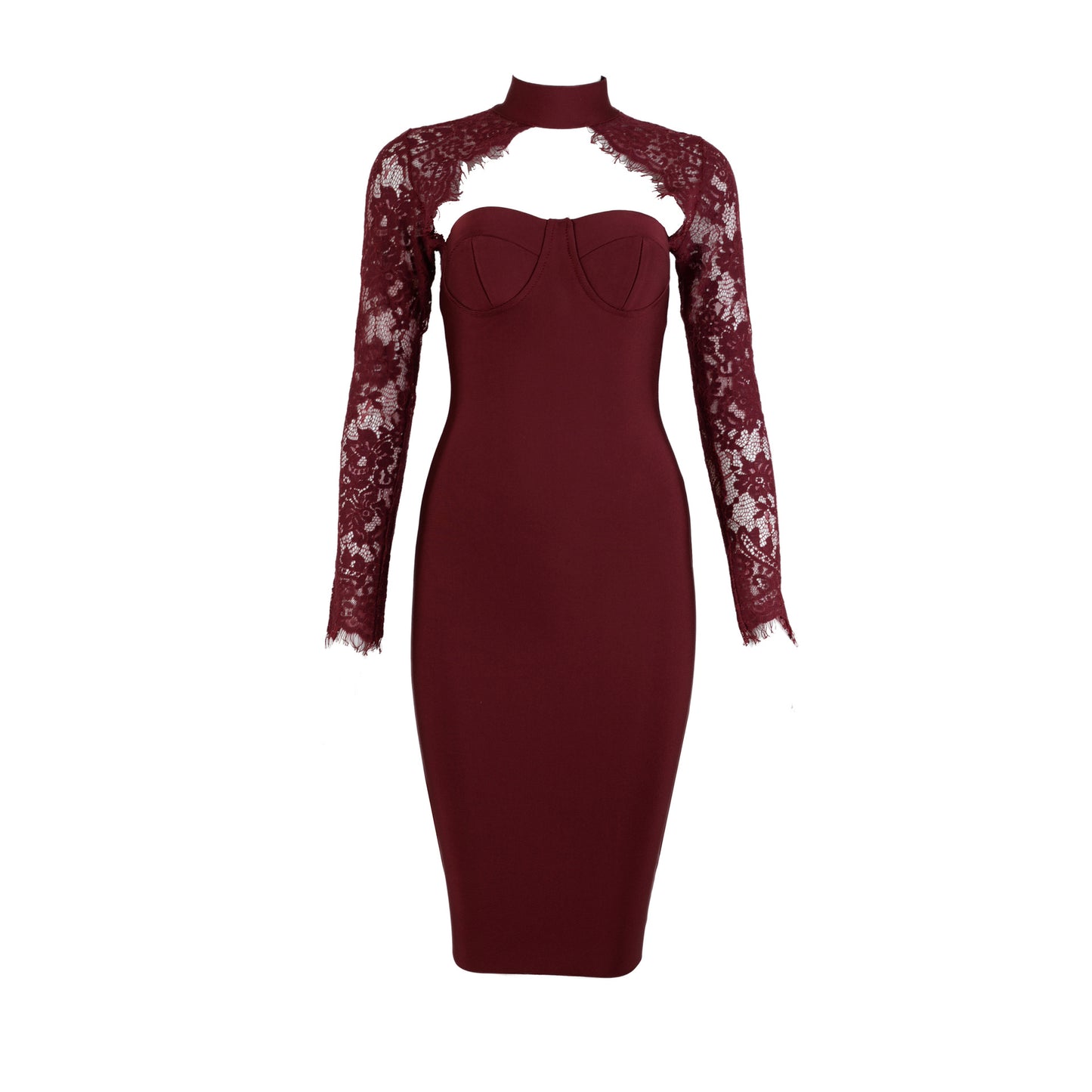 Fashion Sexy Halter Tube Lace Dress Banquet Dresses