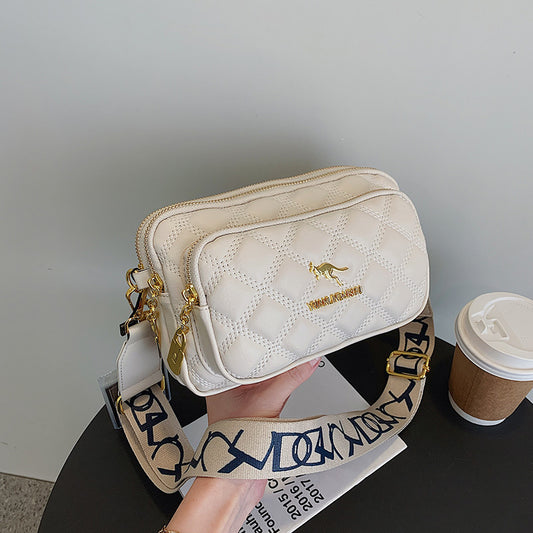Women's Classic Style Diamond Check Fashionable Versatile Crossbody Bags