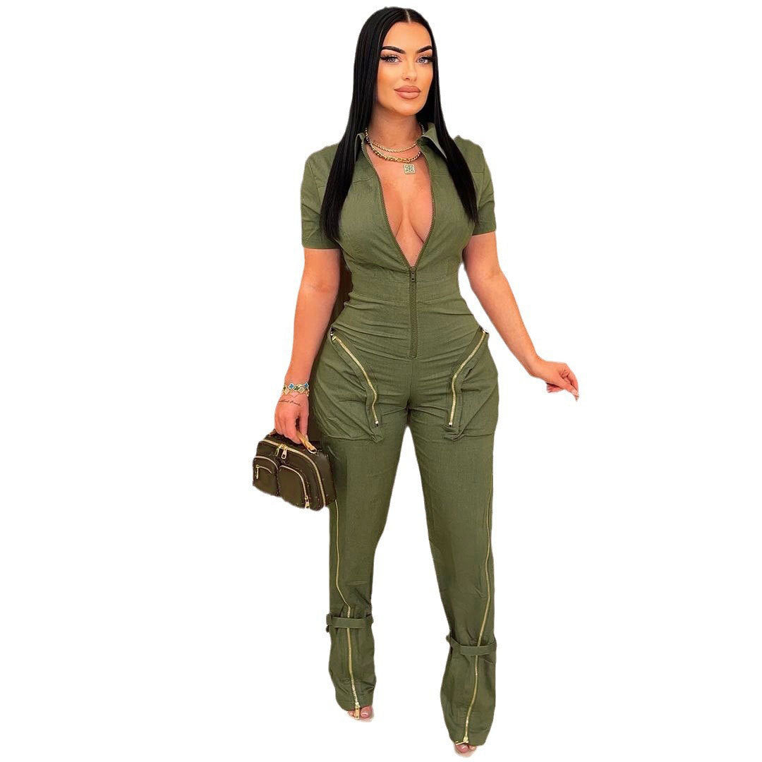 Sexy High Quality Summer Zipper With Suits