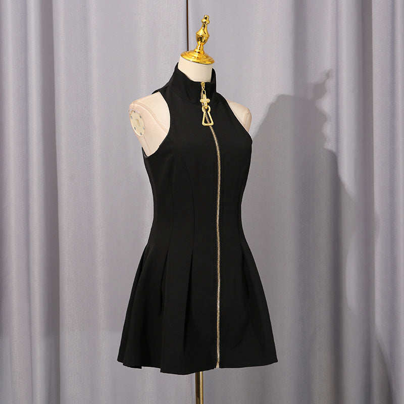 Women's Sexy Pure Style Graceful Autumn Niche Design Solid Dresses
